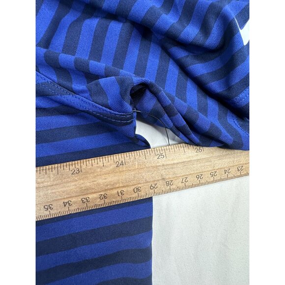 Nike Golf Polo Striped Shirt size XL Blue/Black - Picture 7 of 8